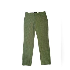 Banana Republic Olive Swiss Dot Pants